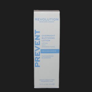 REVOLUTION SKINCARE OVERNIGHT BLEMISH LOTION VEGAN ZINC NIACINAMIDE PREVENT 1 OZ